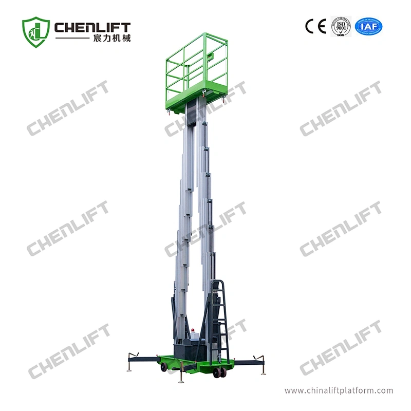 6m aluminum aerial work platform (double mast)