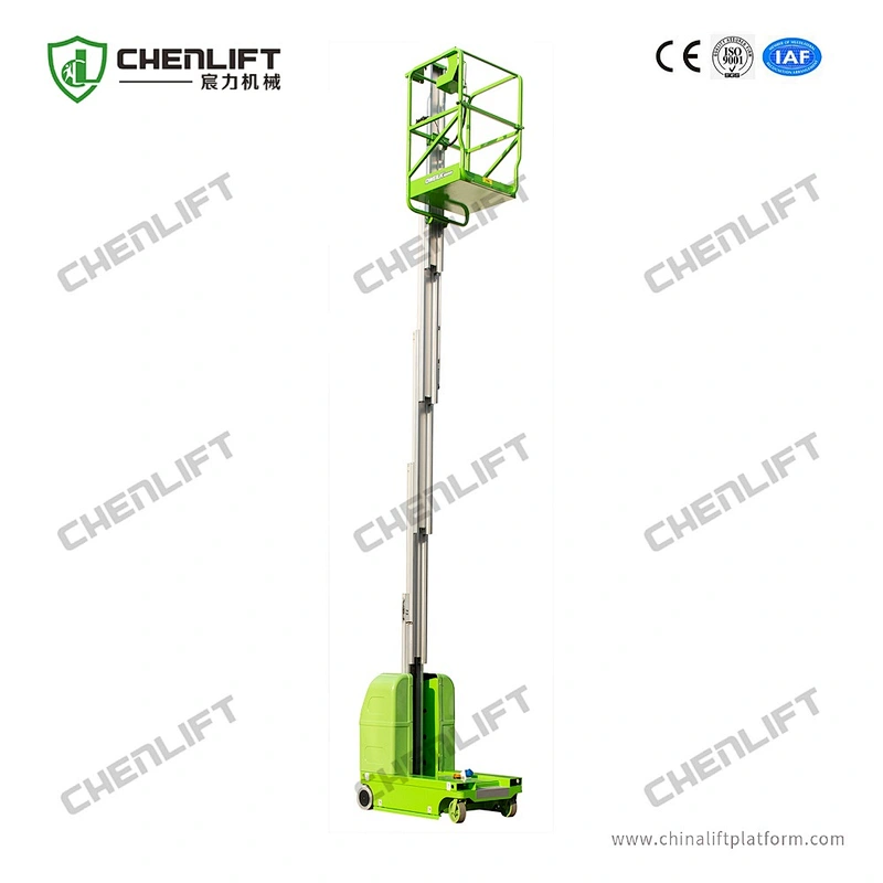 7.5m self-propelled vertical lifts -swivel wheel