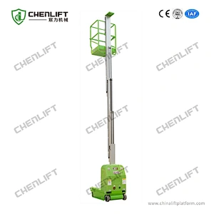 7.5m self-propelled vertical lifts -swivel wheel