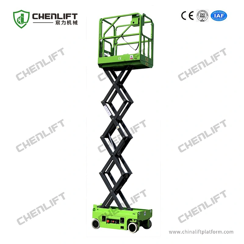 3m mini self propelled  scissor lift -hydraulic turning wheel