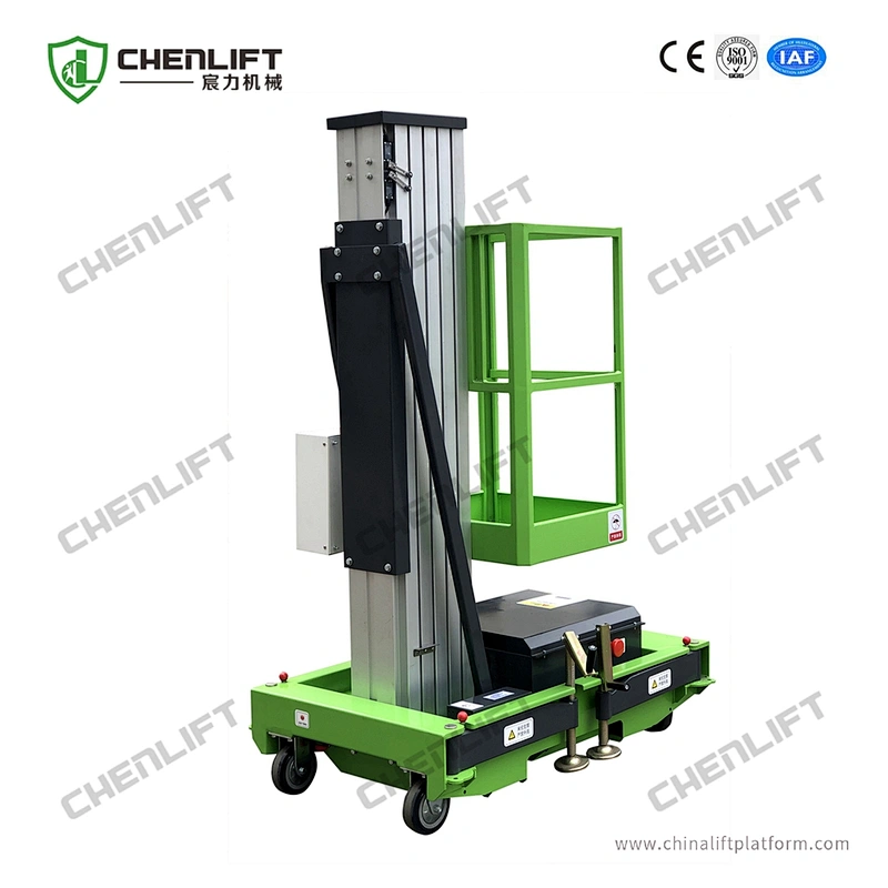 8m aluminum aerial work platform (single mast)