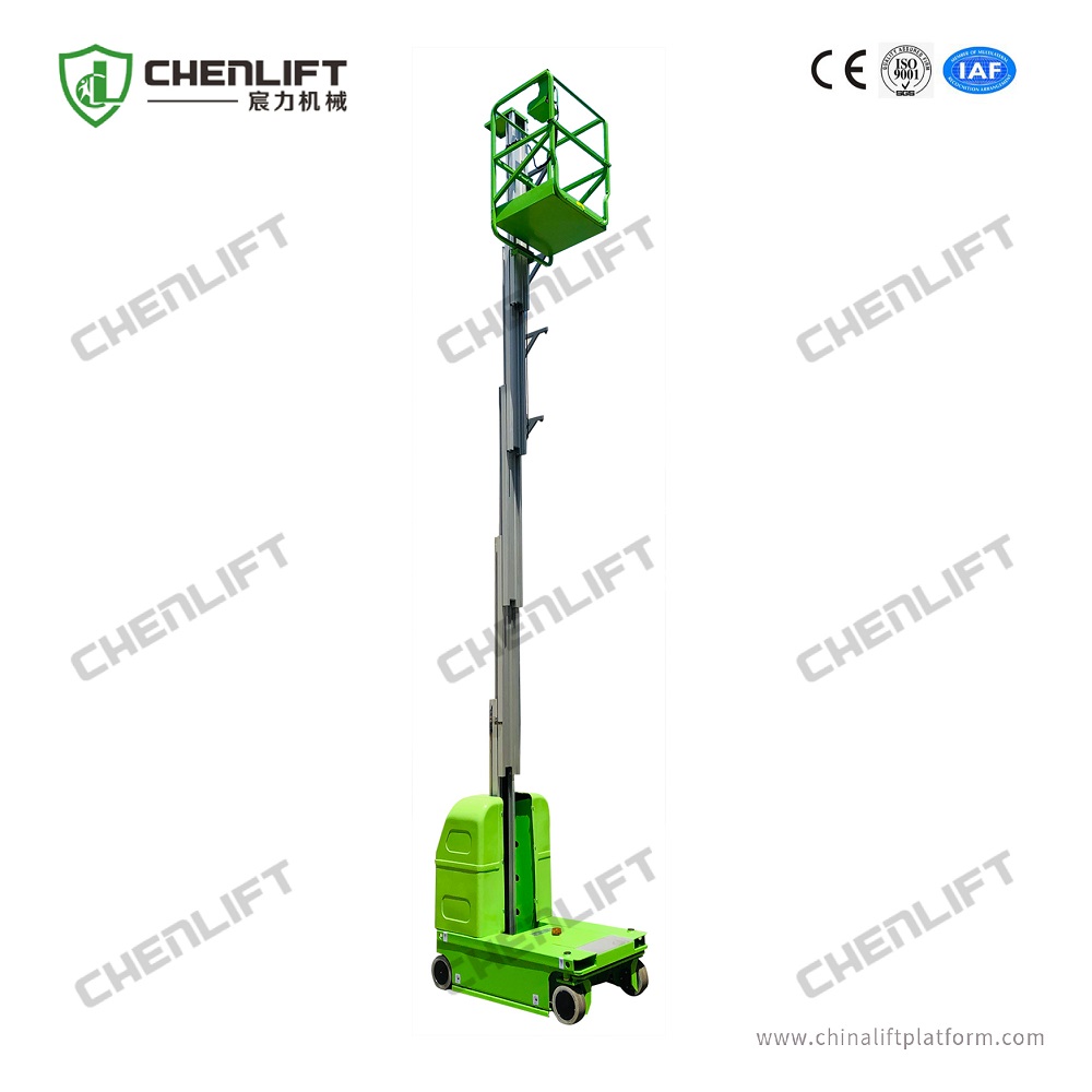 7.5m self-propelled vertical lifts-hydraulic turning wheel