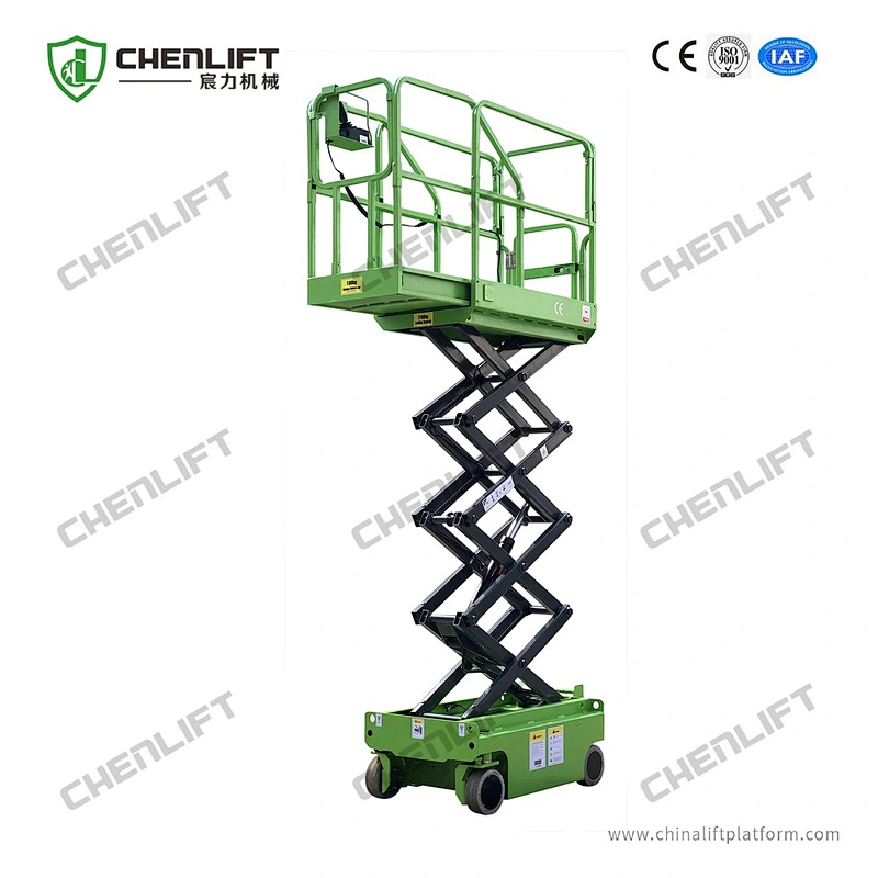 3m mini self propelled  scissor lift -hydraulic turning wheel