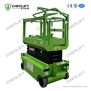 3m mini self propelled  scissor lift -hydraulic turning wheel