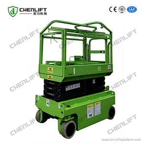 3m mini self propelled  scissor lift -hydraulic turning wheel