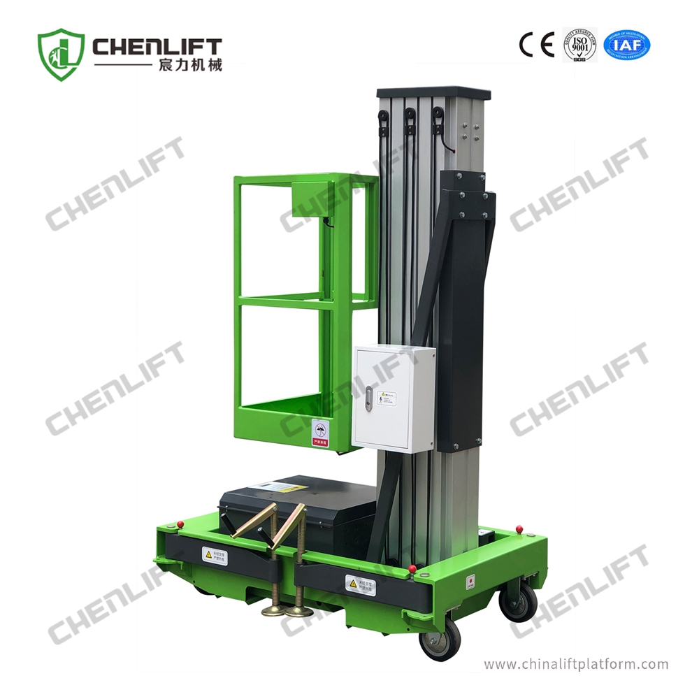 9m aluminum aerial platform (single mast)