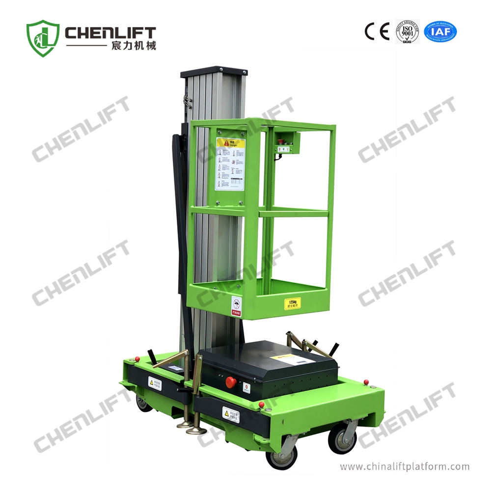 10m aluminum aerial work platform (single mast)