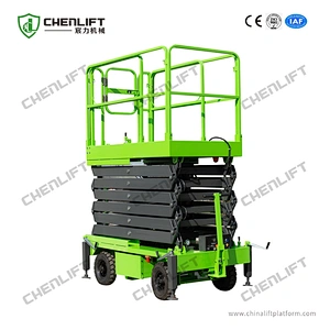 12m manual pushing mobile scissor lift