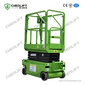 3m mini self propelled  scissor lift -hydraulic turning wheel