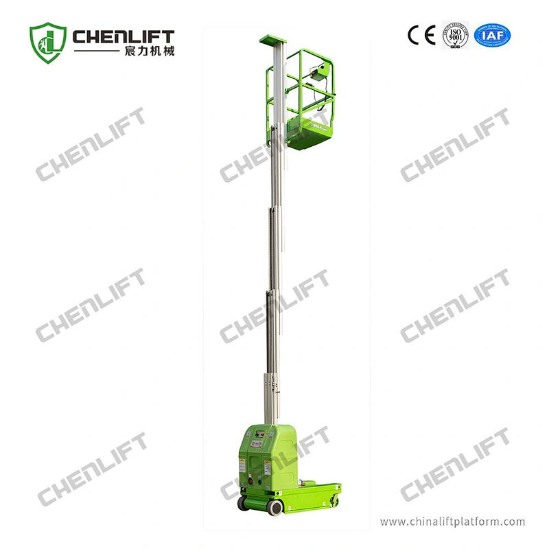 7.5m self-propelled vertical lifts -swivel wheel