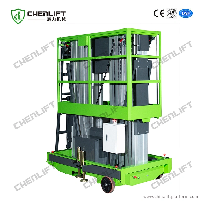 6m aluminum aerial work platform (double mast)