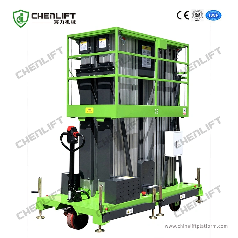 18m aluminum aerial work platform (multi mast)
