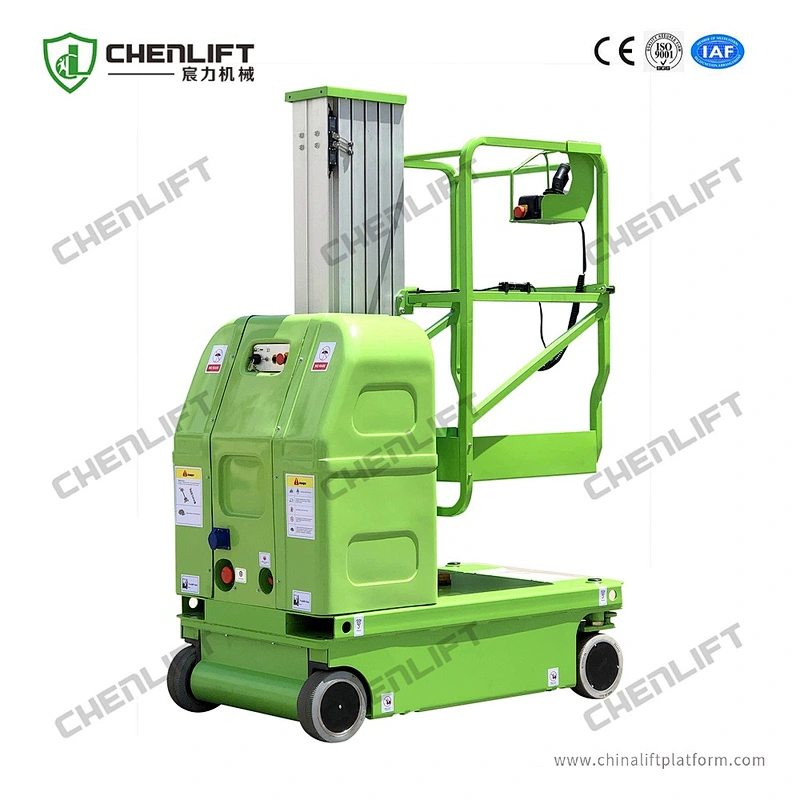 9m self-propelled vertical lifts -hydraulic turning wheel