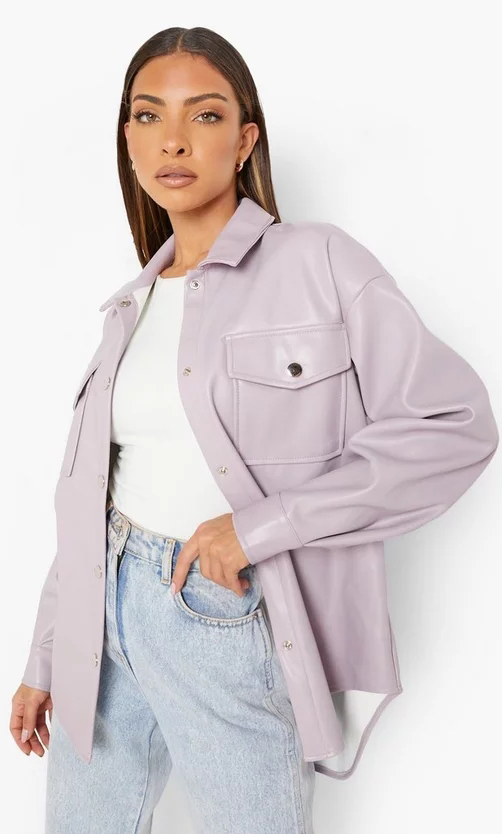 lilac-purple-faux-leather-shacket