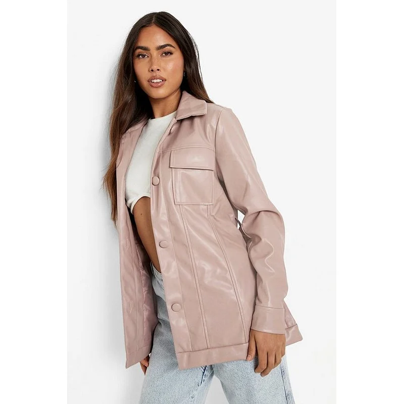 mocha-beige-high-shine-belted-faux-leather-Shancket
