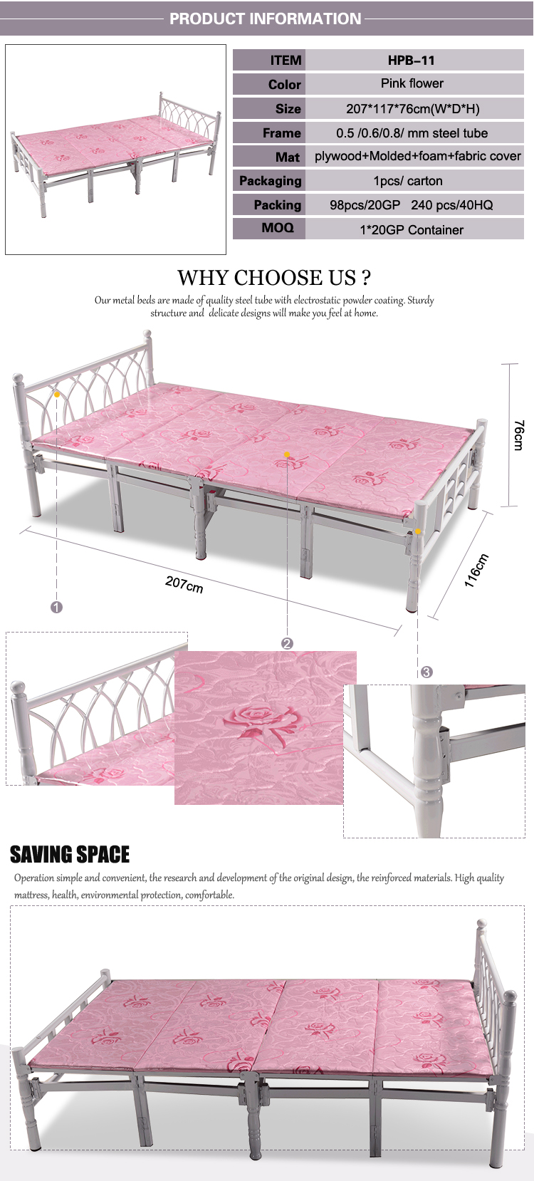 bed folding bed metal bed,bed metal folding,metal folding bed,metal folding camp bed,folding metal bed military