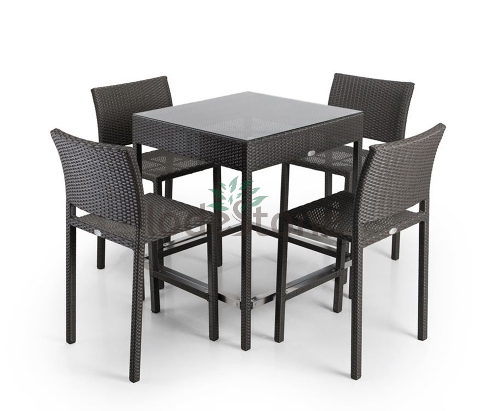 outdoor rattan bar chair