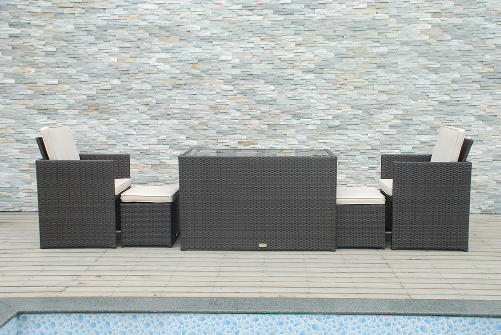 rattan small cube set