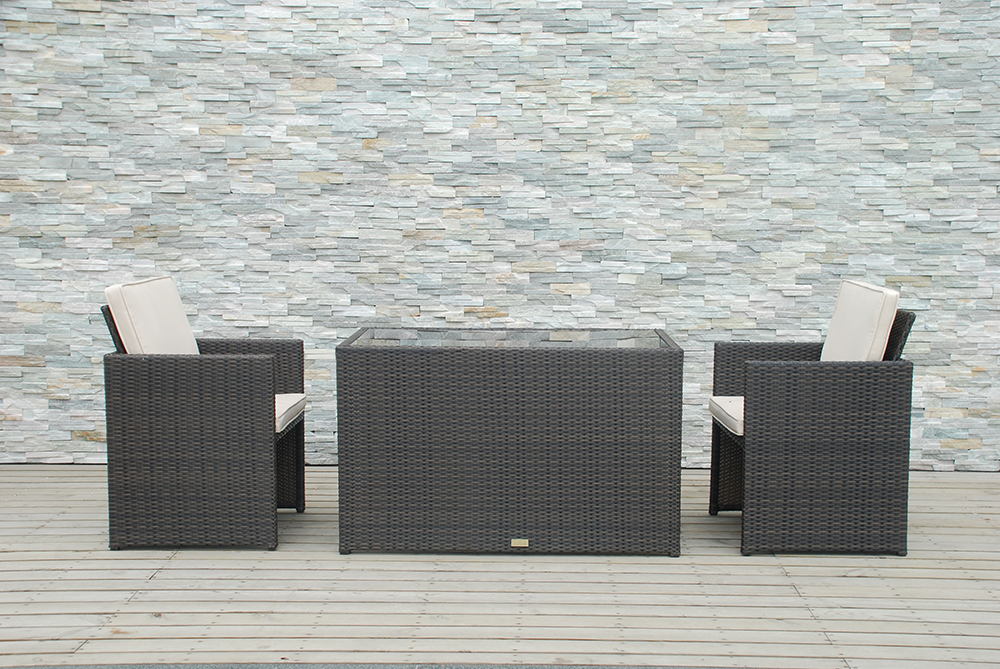 rattan small cube set