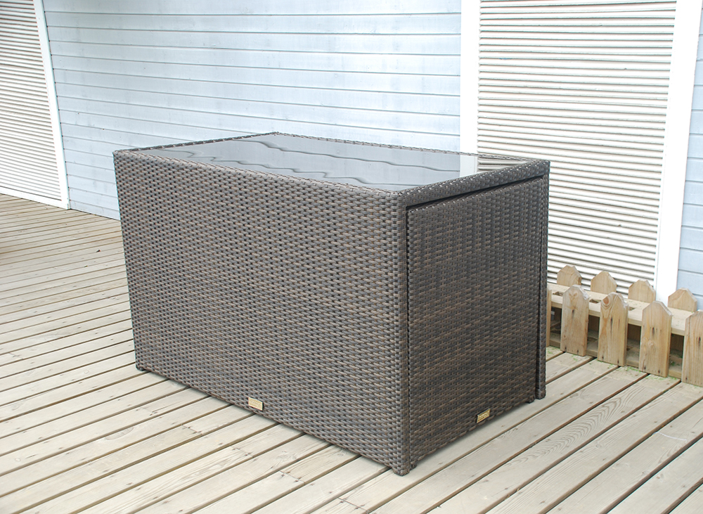 rattan small cube set