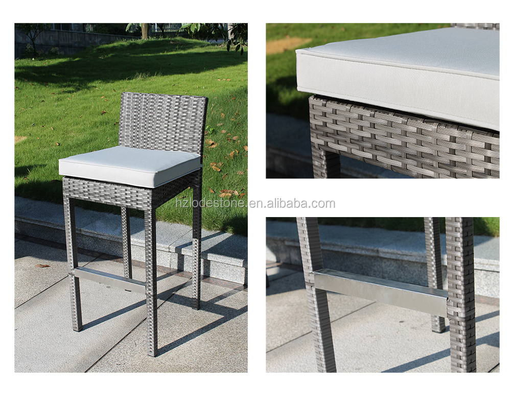 rattan garden bar set