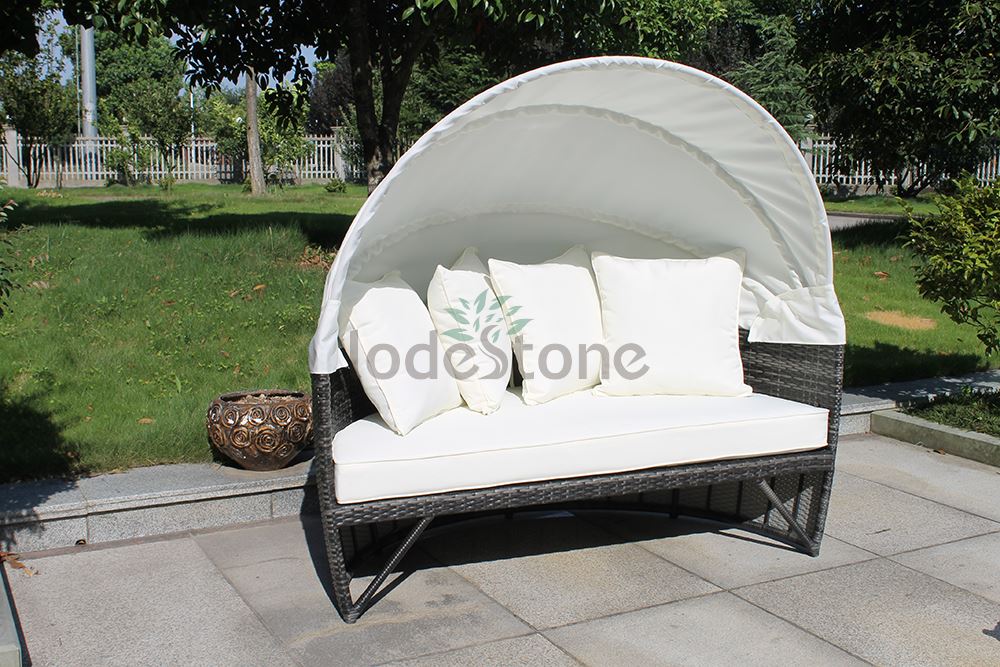 rattan woven daybed