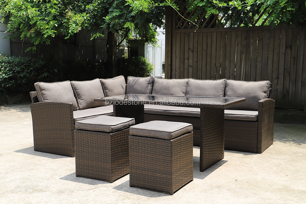 rattan corner sofa