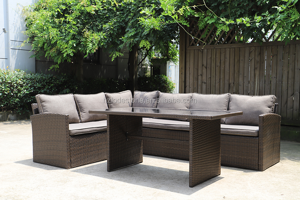 rattan corner sofa