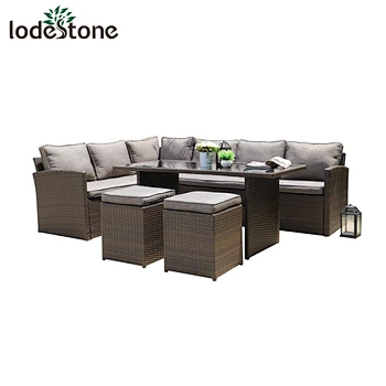 rattan corner sofa