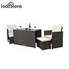 rattan small cube set