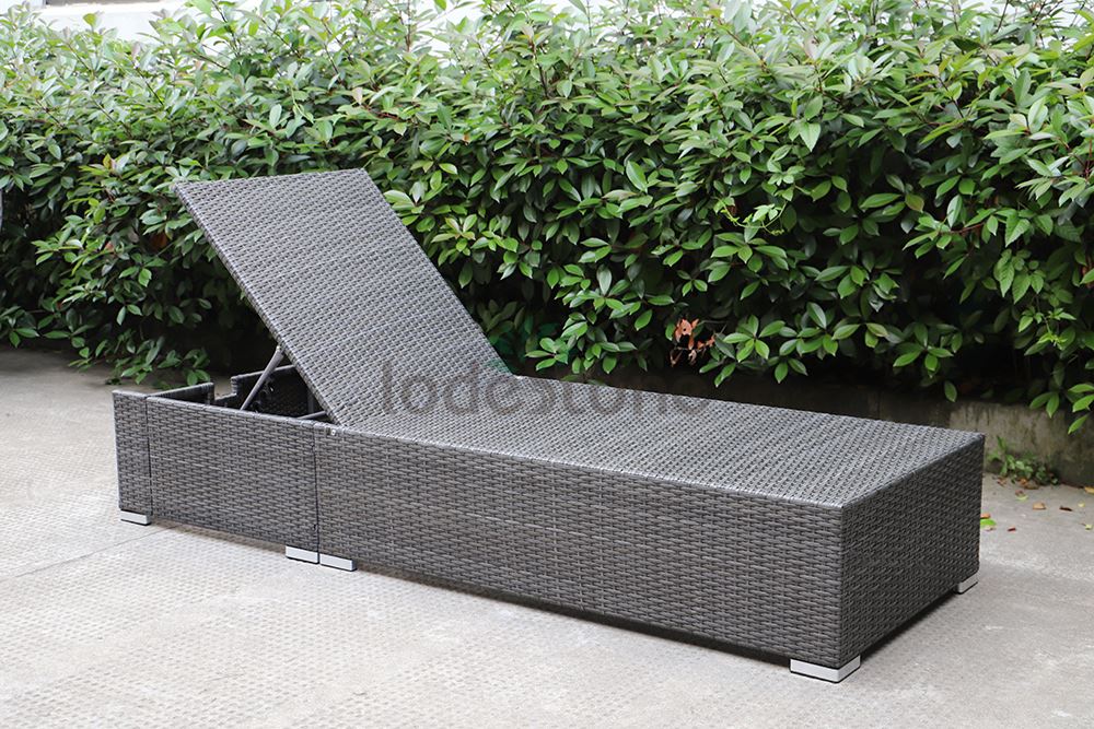 rattan lounger