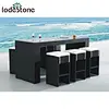 rattan bar table and stool