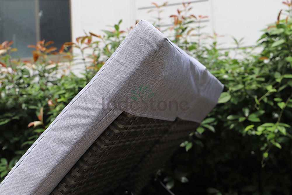 rattan lounger