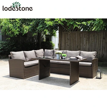 rattan corner sofa