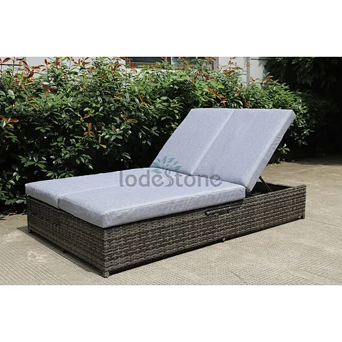 rattan lounger