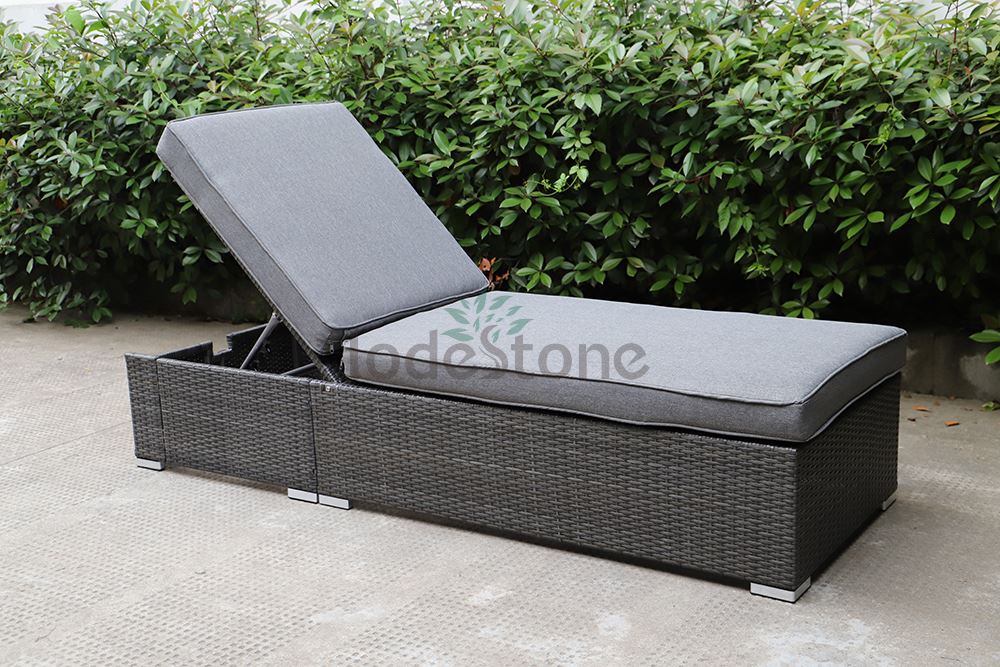 rattan lounger