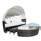 rattan woven daybed