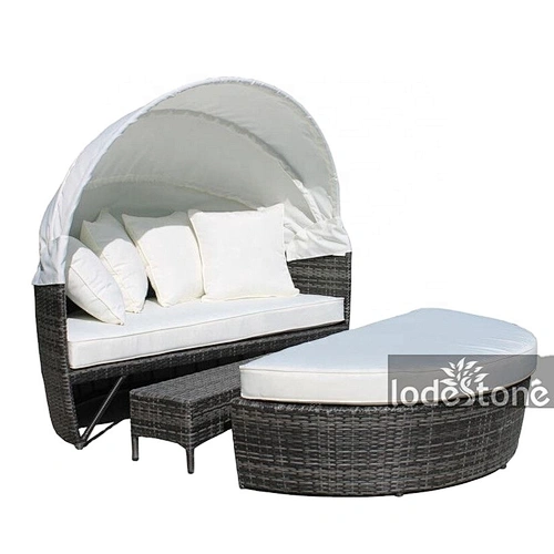 rattan woven daybed