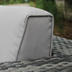 grey rattan corner sofa