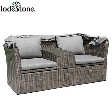 garden sofa with canopy