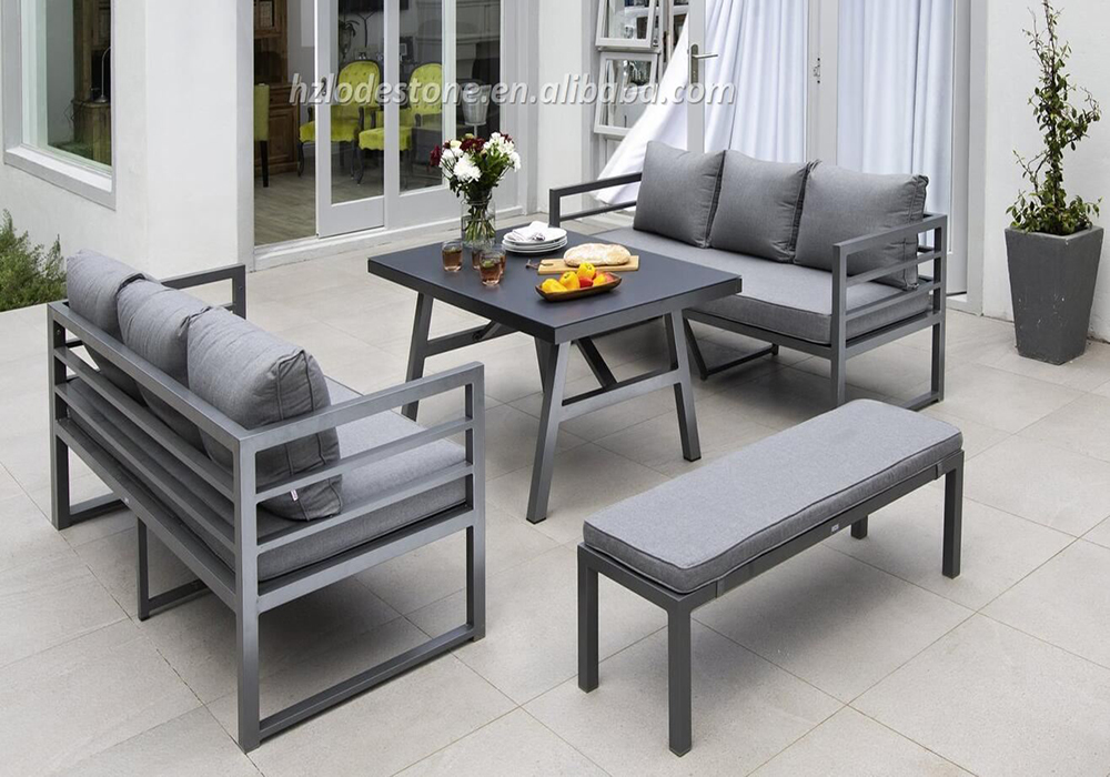 aluminium corner sofa set