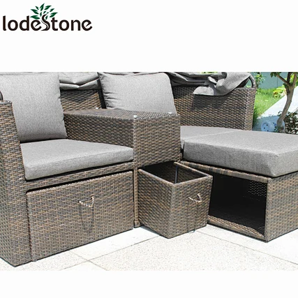 garden sofa with canopy