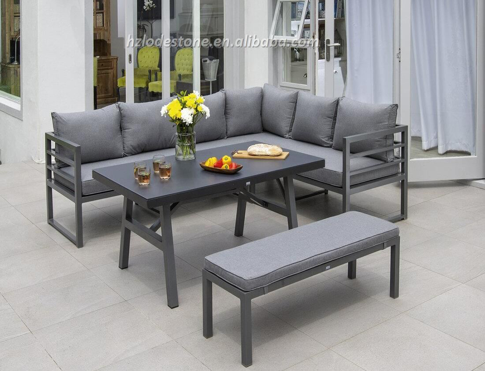 aluminium corner sofa set