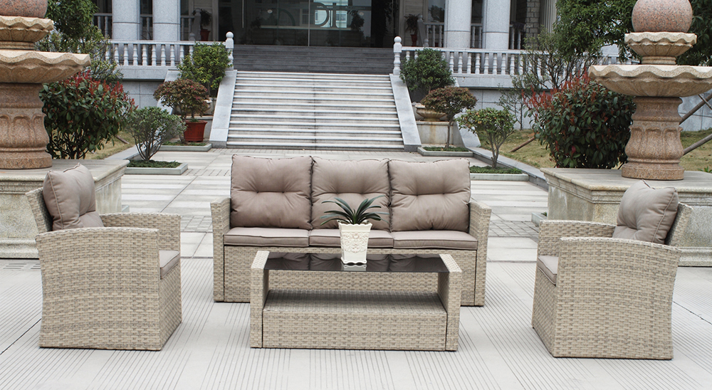 garden rattan sofa set