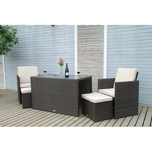 rattan small cube set