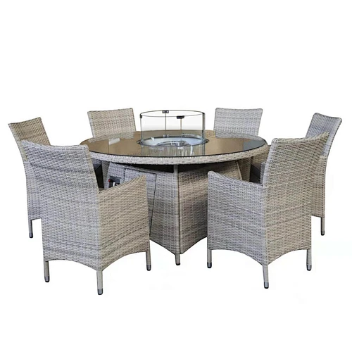 6-SEAT PATIO SET WITH FIRE PIT