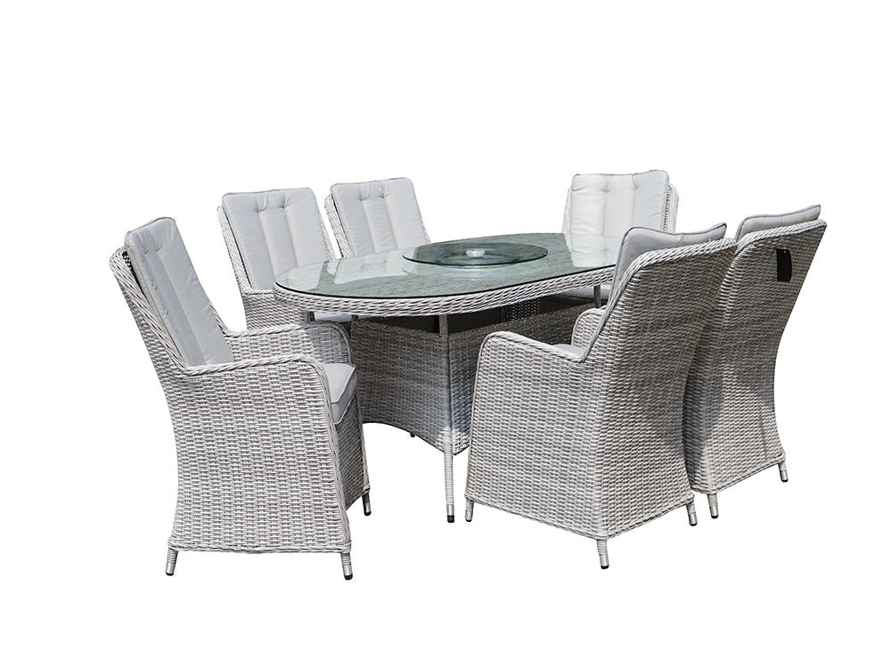 rattan dining table and chairs
