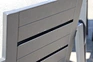 aluminum dining set chair with aluminum slat back
