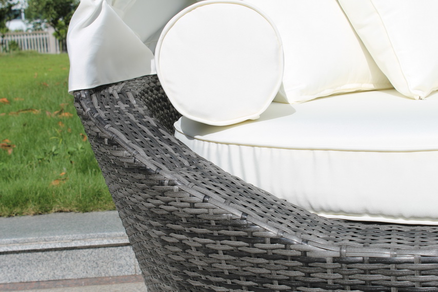 rattan sunbed lounger
