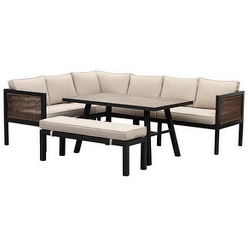 4pcs alum garden sofa set